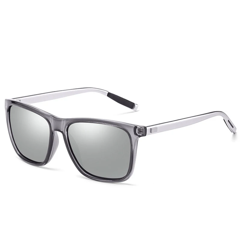 Men Polarized TR90 Sunglasses Vintage Anti-UV Driving Driver Black Goggles Eyewear Rectangle Shades Oculos masculino Male | Аксессуары