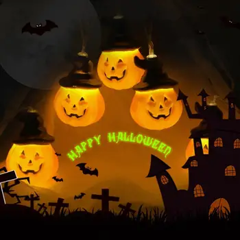 

3.8M 20LEDs Pumpkin Shape String Lights Halloween Decorative Props
