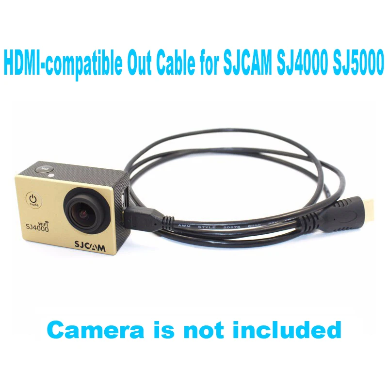 1 5 м Micro HDMI кабель для экшн камеры SJCAM SJ4000 SJ5000 M10 Wifi SJ7 Star SJ6 Legend спортивная