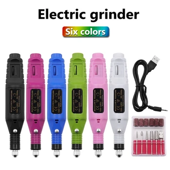 

Electric Nail Drill USB Manicure Pen Sander Polisher with 6pcs Drills Sand Bands 11UA