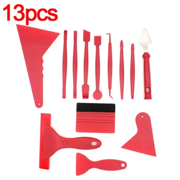 

13Pcs Car Sticker Vinyl Wrap Film Squeegee Scraper Tools Car Stickers Installation Kit Cutter Knife Car Styling Auto Accessories