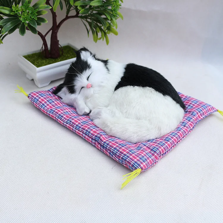 

Model Animal Ornaments Cute Realistic Cat Will Call Nap Cat Toy Away Gift