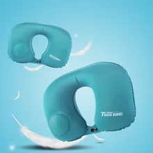 Traskdaniel U-SHAPE Подушка Пресс надувная подушка для путешествий самолет автомобиля пижамы Портативный Подушка под шею