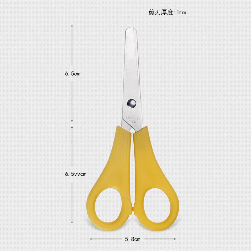 공장 눈금자 규모 가위 사무실 문화 및 교육 학생 DIY 손 가위 어린이 안전 다채로운 가위