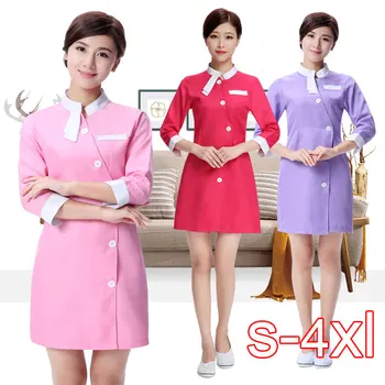 

2020 Nurse Uniform Beautician Overalls Medical Clothing Beautician Dress Beauty Salon Uniforms