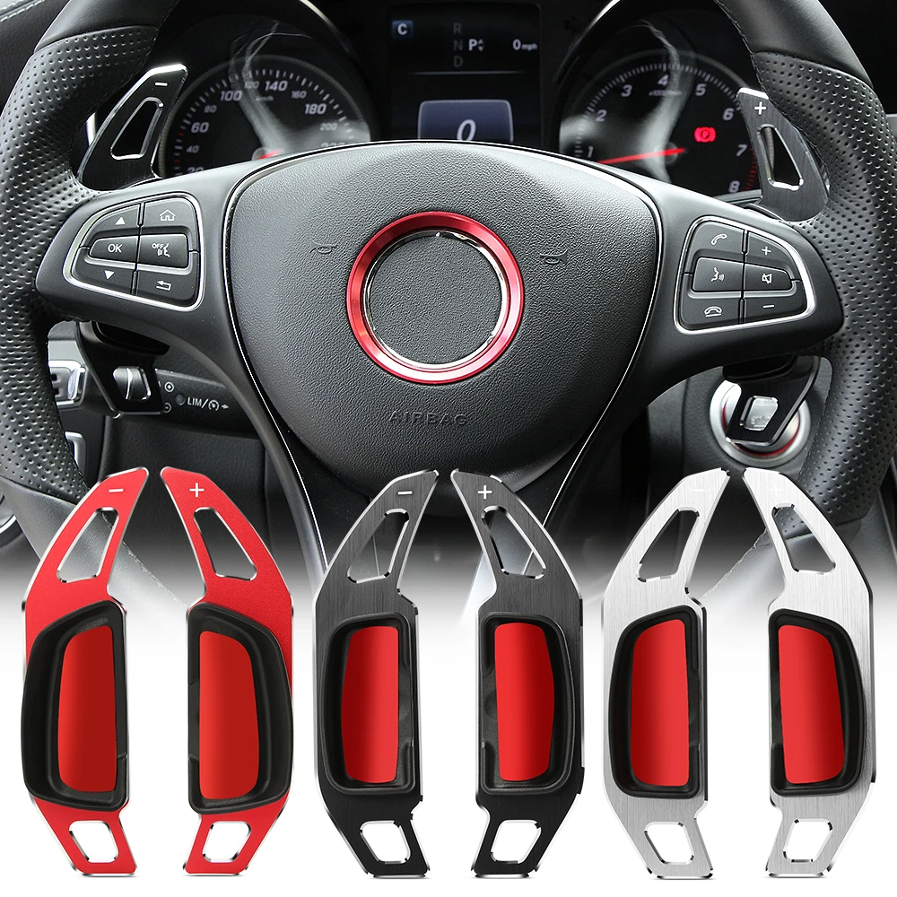Steering Wheel Paddle Shifter Extension For Mercedes Benz A B C E GLE Class W176 W205 W246 C117 W218 Aluminum Shift Paddle Blade