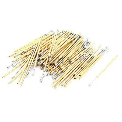 

100 Pieces PL75-E2 1.3mm Convex Tip Spring PCB Testing Contact Probes Pin