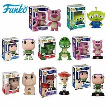

FUNKO POP Toy Story Buzz Lightyear Jessie Lotso Hamm Rex Alien Action Figure Toys Collection Model Kids Birthday Christmas Gift
