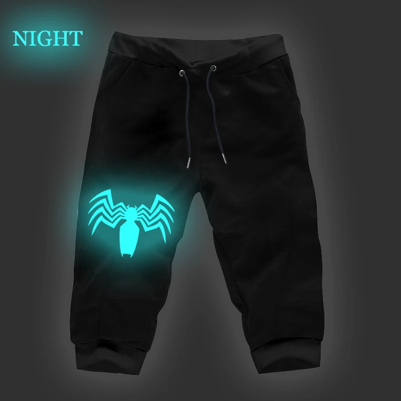 

Spider-Man Print Streetwear 7 Minutes Of Pants Autumn Fashion Cropped Trousers Men's Casual Sweartpants Boys Black Haroun Pants