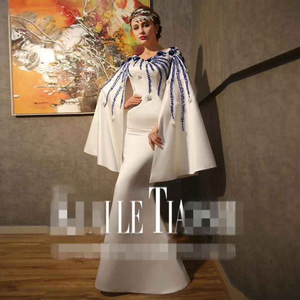 Вечерние платья robe de soiree courte цветы бисером сари vestidos de formatura Русалка длинное вечернее платье; платья для матери невесты
