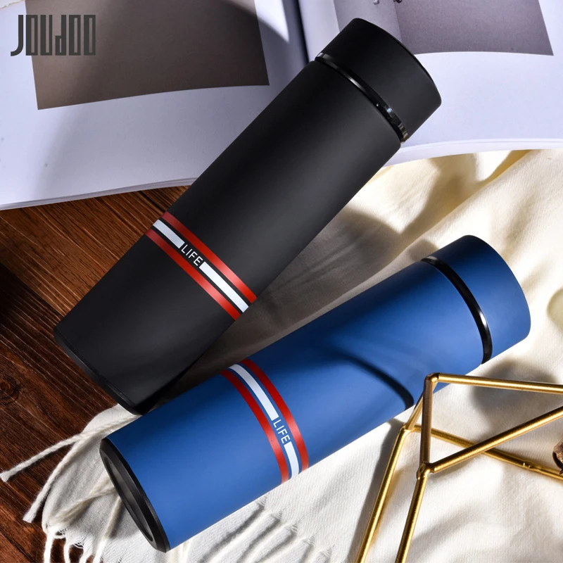 

JOUDOO 500ML Thermos Tea Coffee Mug Bottle Stainless Steel Insulate Drinking Vacuum Flask Thermoscup with Filter Thermal Mug 35