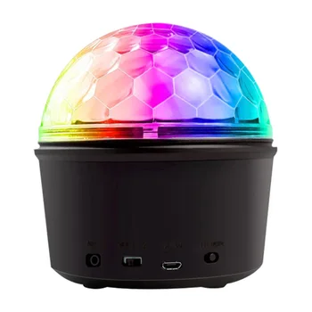 

Portable Stage Light with Remote DJ Lights with Bluetooth Speaker LED Disco Ball Lights Party @LS