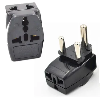 

10pcs/lot Portable Universal Plug to (Large) South Africa Plug Adapter Power Socket Travel Converter India Nepal Chad travel