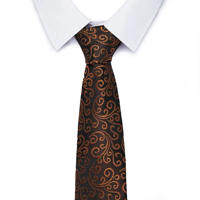 Мужской галстук 8 см, шелк, коричневый жаккардовый тканый галстук+ носовой платок+ запонки, наборы для официальных мероприятий, свадебная деловая вечеринка
