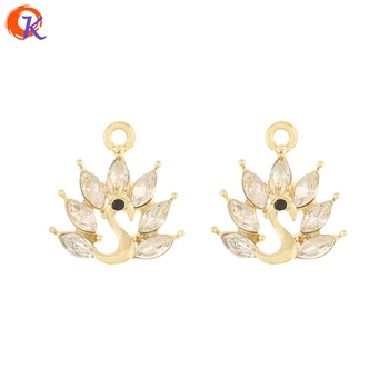 

Cordial Design 50Pcs 17*19MM Jewelry Accessories/Rhinestone Pendant/Earring Findings/Bird Shape/Charms/Hand Made/DIY Making
