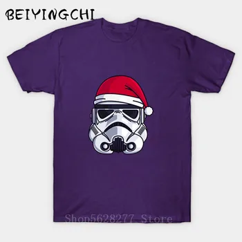 

CHRISTMAS STORMTROOPER MINIMALIST T Shirt men Star tshirt Merry X'mas gift Tops Tee Movie JEDI Wars Darth Vader T-shirt camiseta