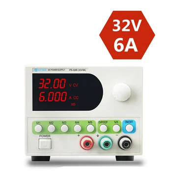 

Adjustable Mini Power Feeding Switching Voltage Regulator DC Lab Bench Power Supply 5 Modes Presets 32V 6A IPS3206