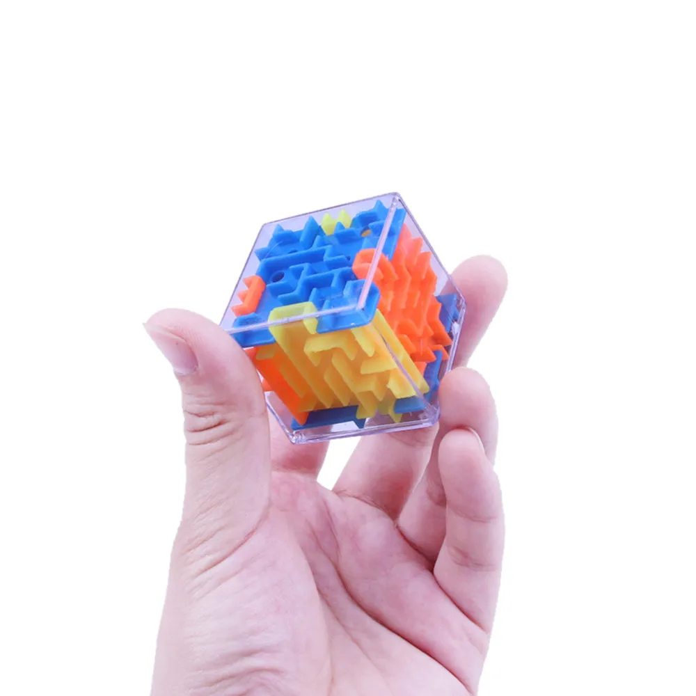 Забавный 3D куб-головоломка лабиринт игрушка ручная игра скоростной лабиринтный