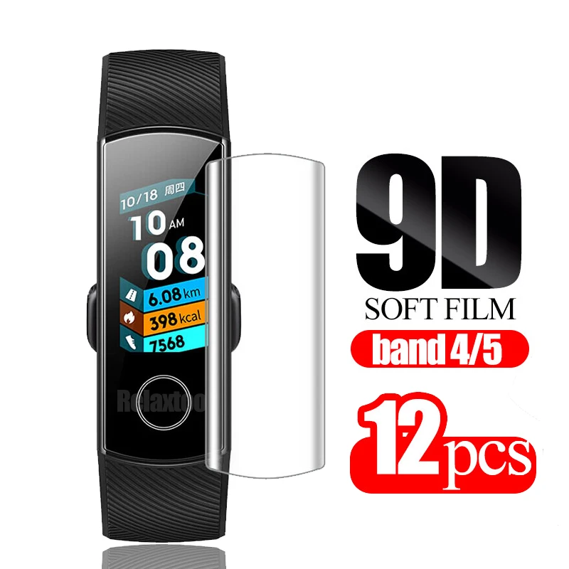 Мягкая защитная пленка для Huawei Honor Band 5 6 4 протектор экрана Band4 Band5 Band6 аксессуары