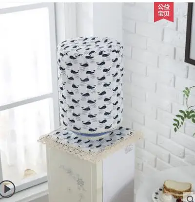 Cotton and linen cloth art drinking fountain cover dust cover pastoral style bucket 2-piece modern minimalist bucket
