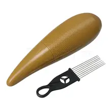 Yibuy желтый деревянный ОРФ перкуссионный песок трубка 8,5 см музыкальный инструмент