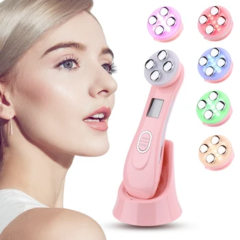 

LED Photon Facial Skin Rejuvenation RF EMS Mesotherapy Face Lifting Skin Tightening Device Black head Acne Remover Skincare