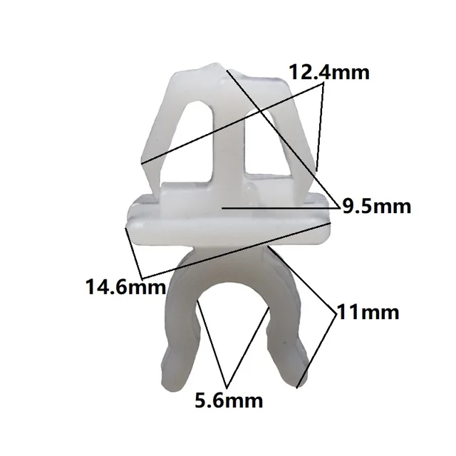 20 PCS Car Fastener Hood Bonnet Prop Rod Support Clip nylon plastic retainer for Toyota Nissan Benz Hyundai Honda 20Pcs