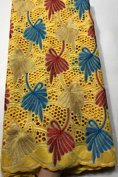 

New Arrivals Swiss Voile Lace In Switzerland High Quality African Dry Lace Fabric 100%Punch Holes Cotton Lace For Party HSH079