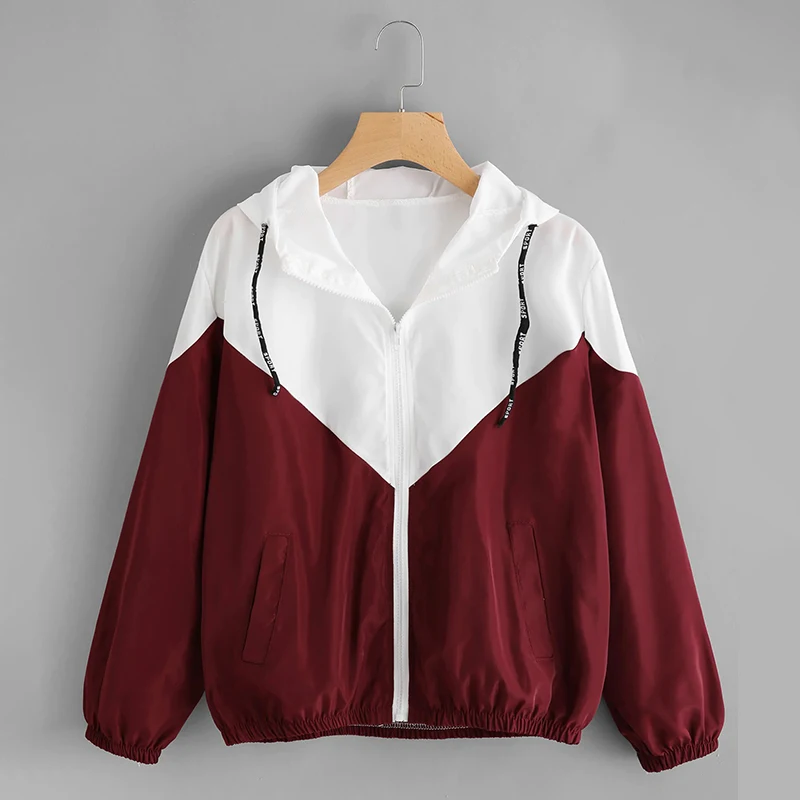 S-XL Женская куртка для бега с длинным рукавом, тонкая спортивная одежда для спортзала, комбинированная куртка с капюшоном, спортивная куртка на молнии для улицы, 4 цвета