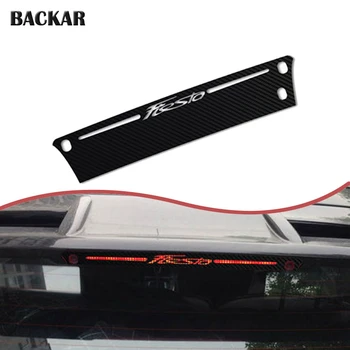 

Car Styling 3D Carbon Fiber Emblem Stickers For Ford FIESTA Hatchback 2009 2010 2011 12 13 14 2015 High Brake Light Accessories