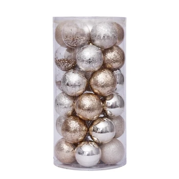

6cm30Pcs Christmas Decorations for Tree Ball Transparent balls Christmas Christmas ornaments