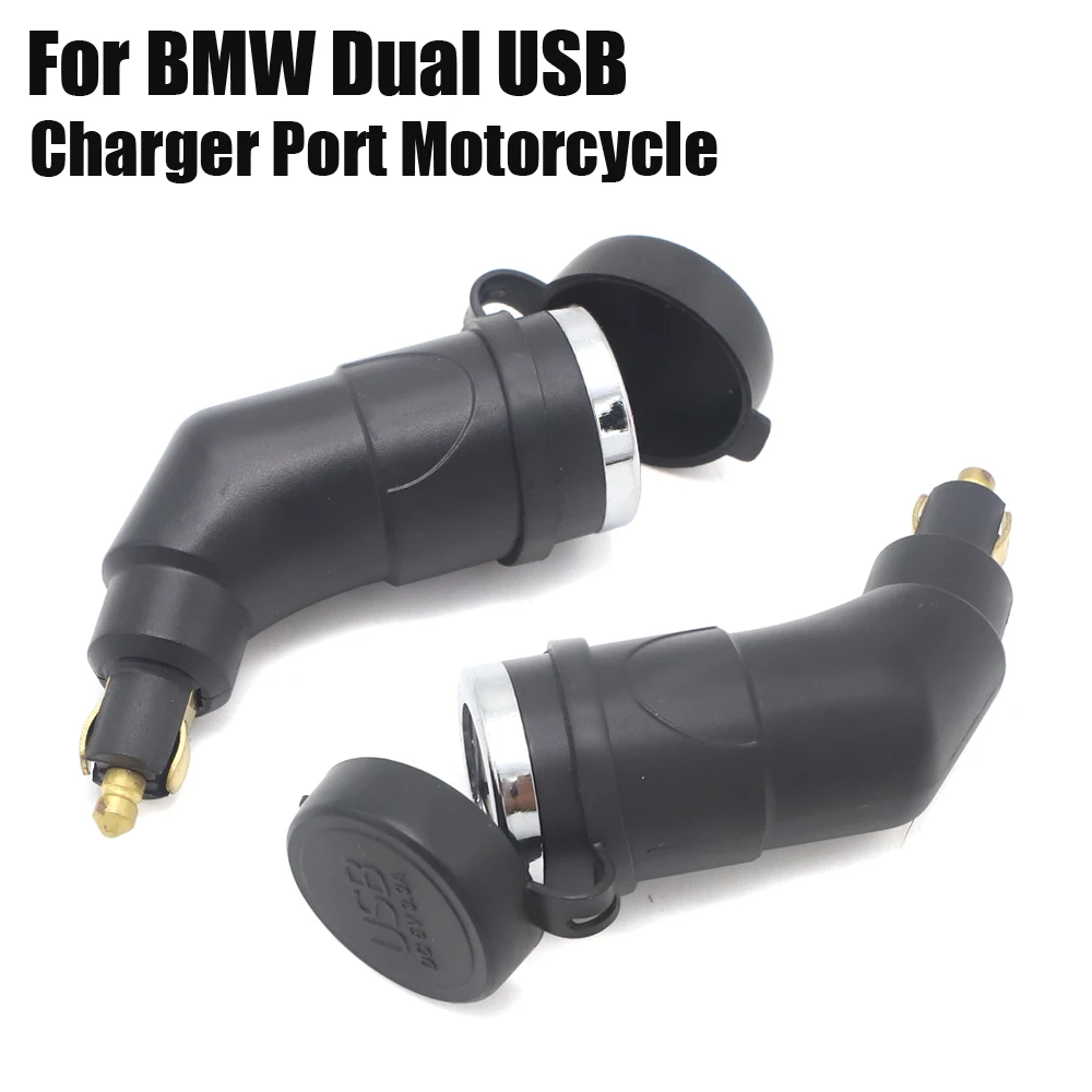 Motorcycle Dual USB Charger Power Adapter Cigarette Lighter Socket for
