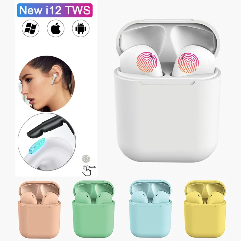 

Original Matte Wireless Headphones inpods12 Wireless Earphone Bluetooth 5.0 Touch Earbuds Headset PK i10 i9s i11 i7s i12 i11 tws