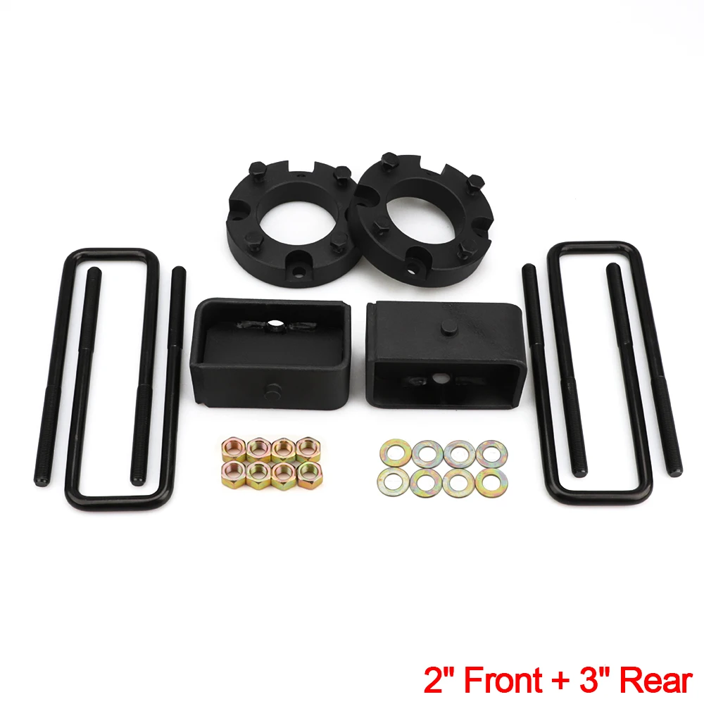 2in Front 3in Rear Передний и задний нивелировочный подъемник комплект для 2007- Toyota Tundra Распорки стойки - Цвет: 2in Front 3in Rear