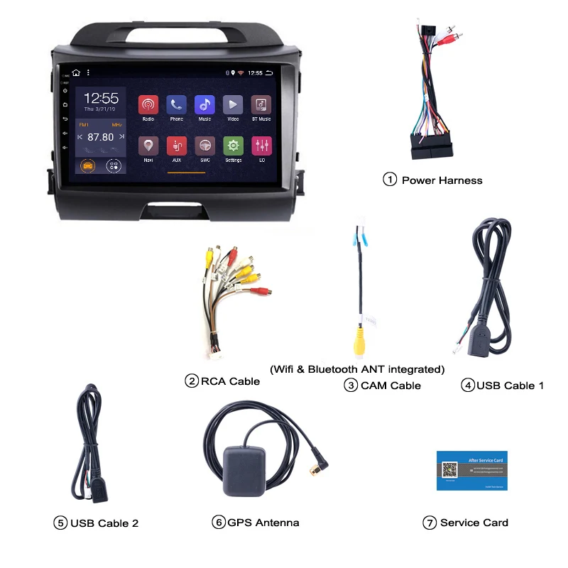 Sale Android 8.1 Octa 8 core car dvd for KIA sportage R 2011 2012 2013 2014 2015 headunit gps navigation car multimedia player 5