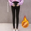 Warm Thick Pregnancy Denim Pants Winter Fleece Maternity Jeans for Pregnant Women Plus Velvet Maternity Trousers 2