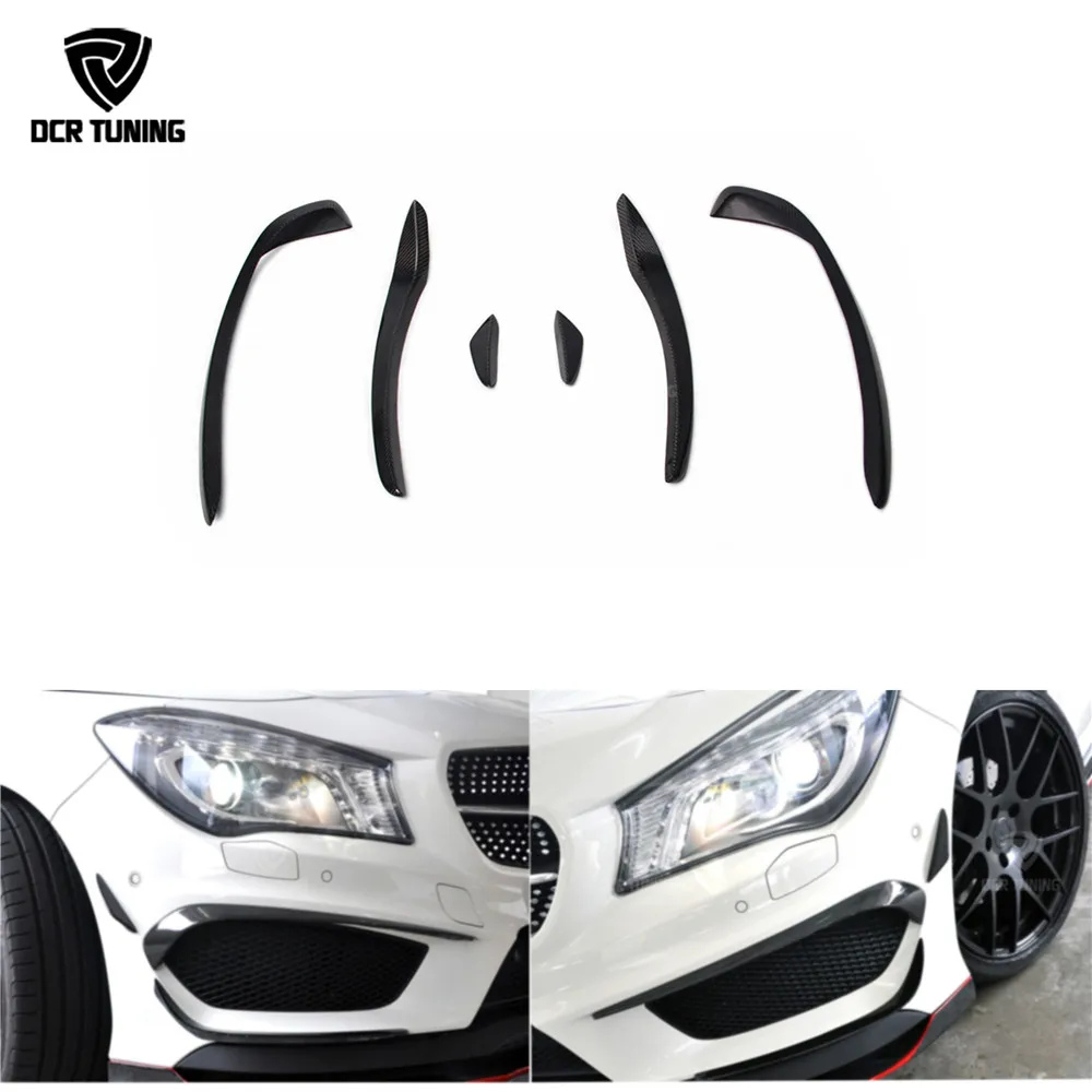 Для Mercedes Benz W117 CLA Class 250 260 CLA45 AMG сплиттер переднего бампера из углеродного волокна