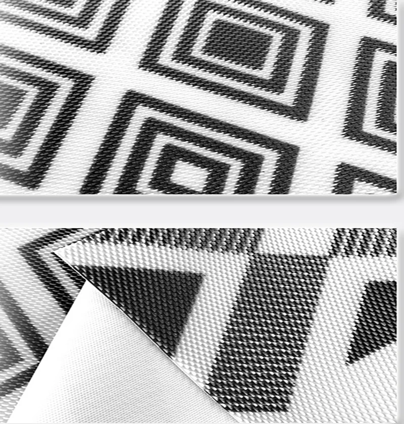 Геометрический Противоскользящий дверной коврик кухонный из ПВХ для дома