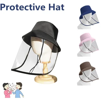 

Unisex Protective Hat Eye Protection Isolation Hood to Sun UV Protection Outdoor Waterproof Wide Brim Hat Anti-Saliva Droplets