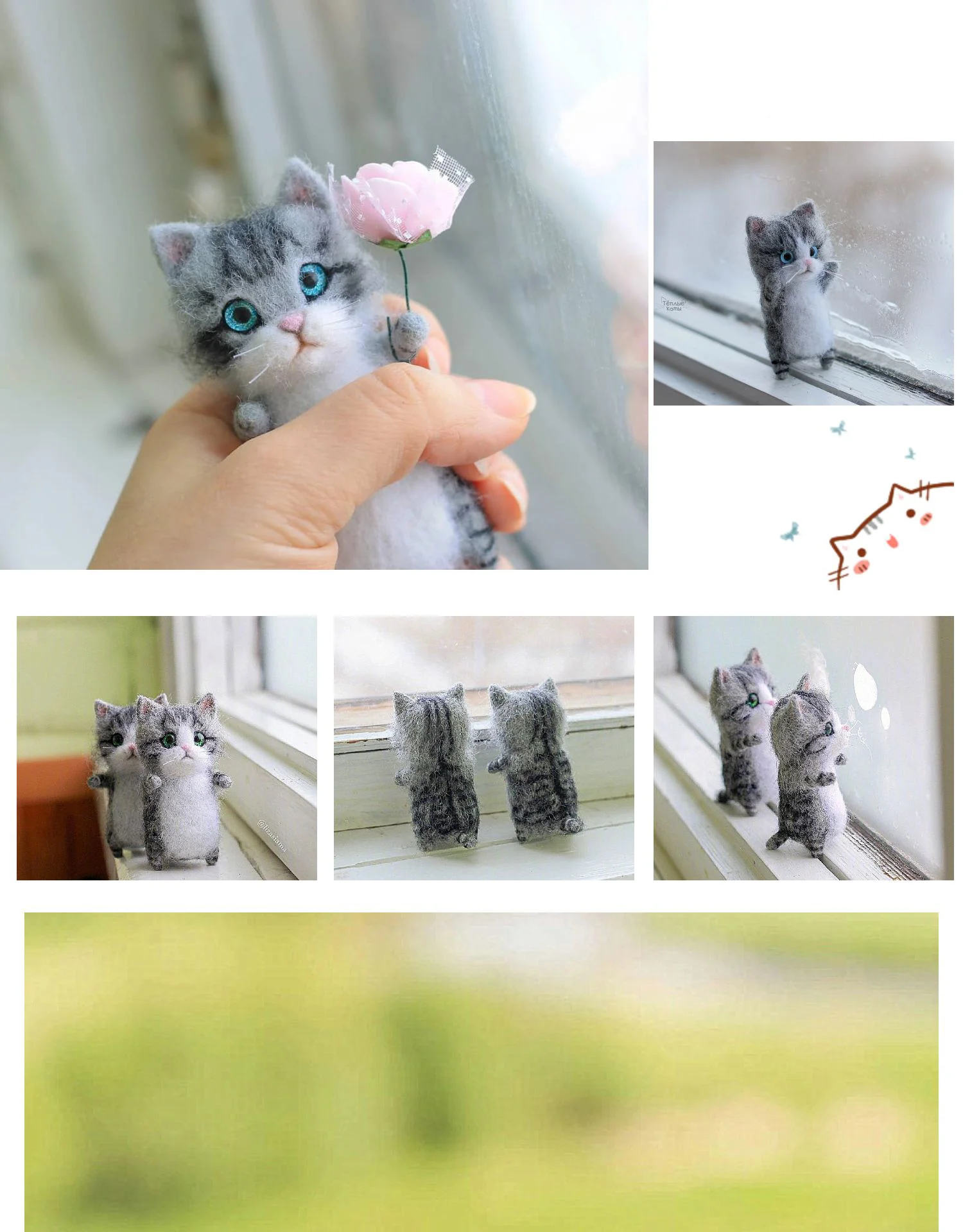 Needle Felt Cat Kit
