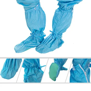 

Reusable Protective Overalls Suit Splashproof Coveralls Isolation Clothing+Soft Shoe Cover Hooded Dust-Proof Coveralls M-XXL