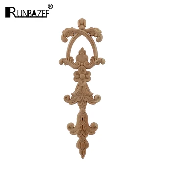 

RUNBAZEF European Style Woodcarving Decal Home Decoration Accessories Furniture Carved Applique Window Door Decor
