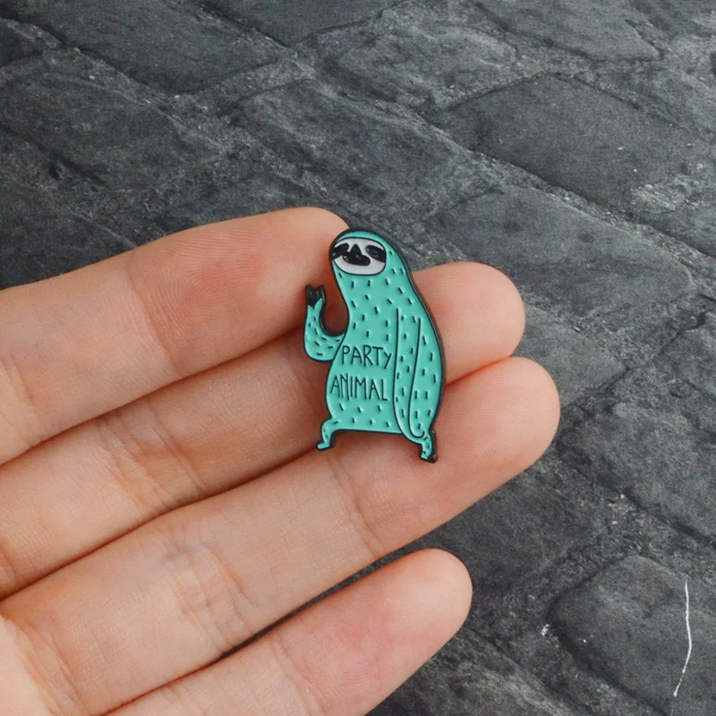 Лидер продаж милые Мультяшные ленивые металлические капельки масляная брошь