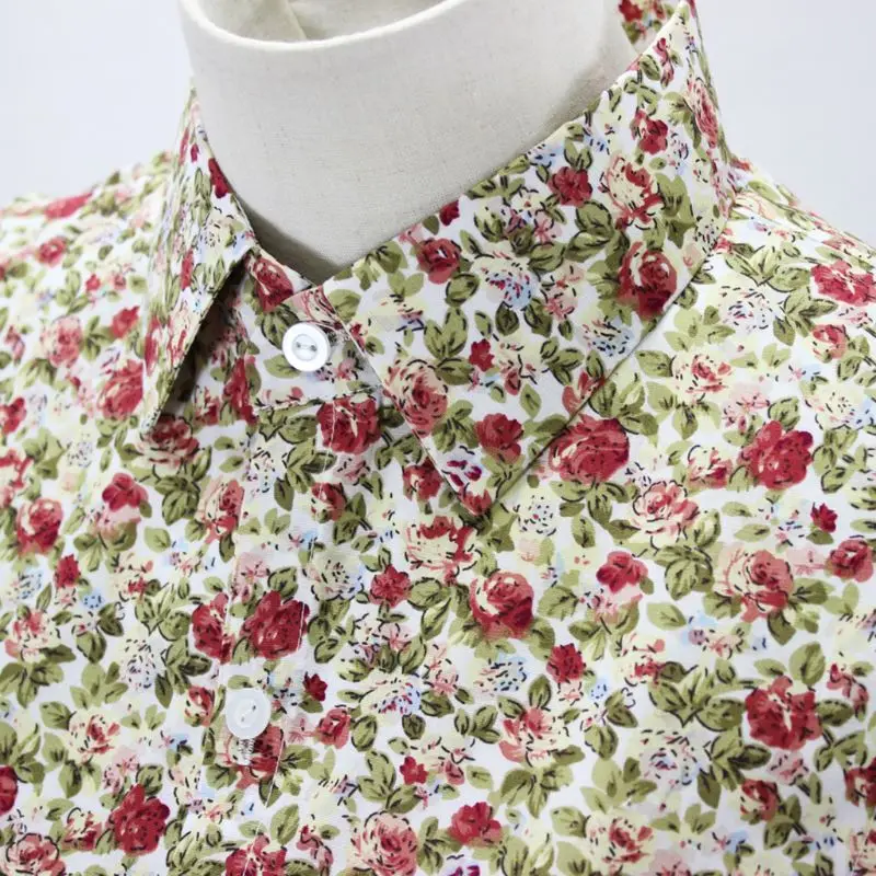 Женская винтажная пасторальная Цветочная печать полурубашка блузка съемный фальшивый воротник