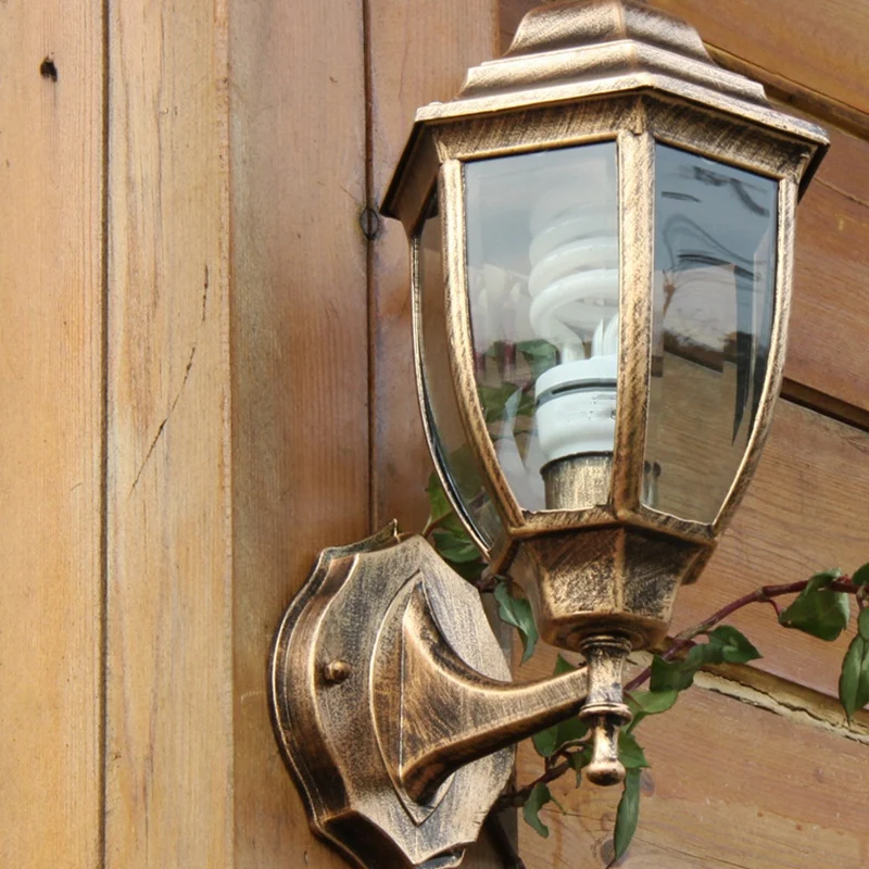 Водонепроницаемый стены крыльцо огни Сад улица балкон коридор Винтаж гирлянда газон Декор