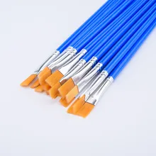 100 шт Плоские кисти для рисования, маленькие кисти для детализации, кисти для рисования акварелью, кисти для акриловых красок