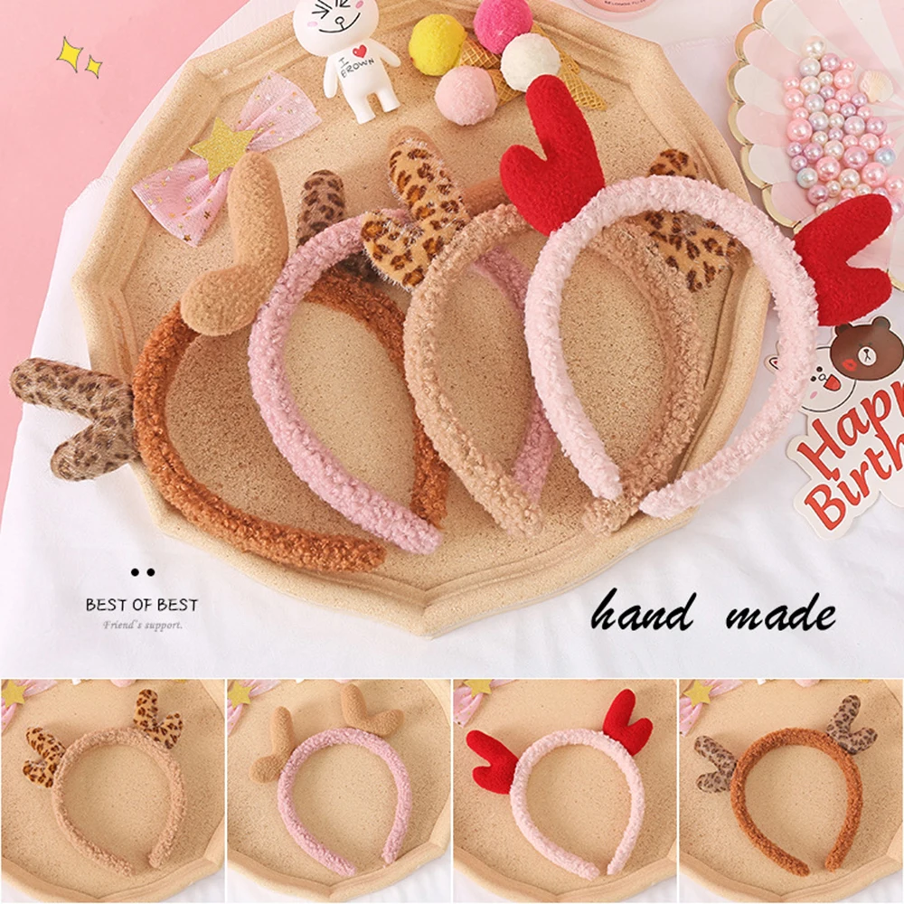 Christmas Reindeer Ears Antlers Headband Fashion Stylish Deer Horn Headbands for New Years Kids Adults Hairband |
