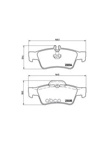 Колодки Тормозные Mercedes-Benz W211/W212/W220/W221/R230 Задние Brembo P50052 Brembo арт. P50052