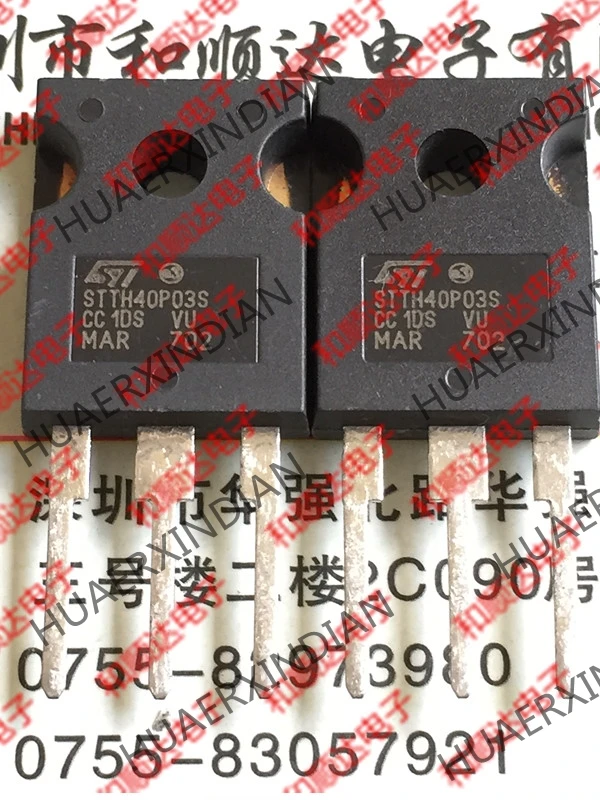 5 шт., новые оригинальные кнопки STTH40P03S-247 300V 40A