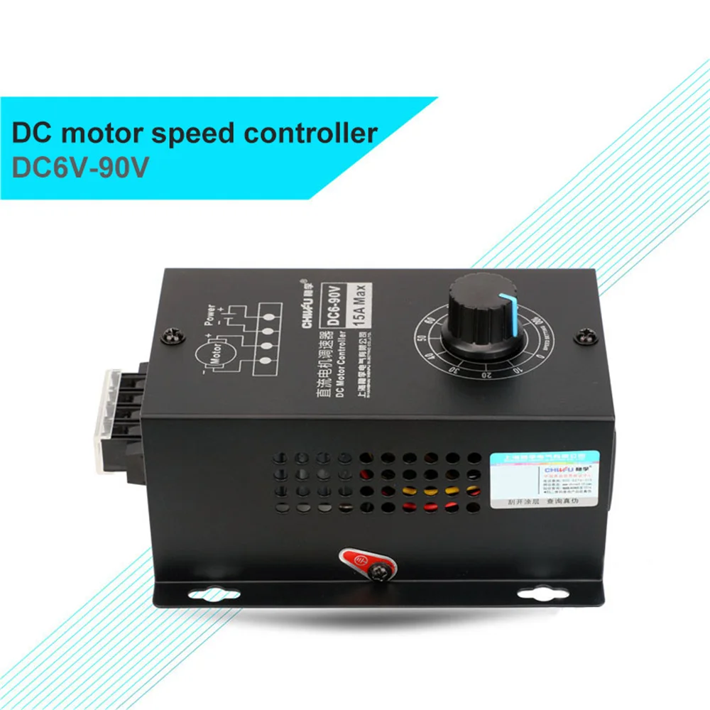 DC 6V-90V 0.01-1000W PWM DC Motor Speed Controller 12V 15A 220W Motor speed Regulator
